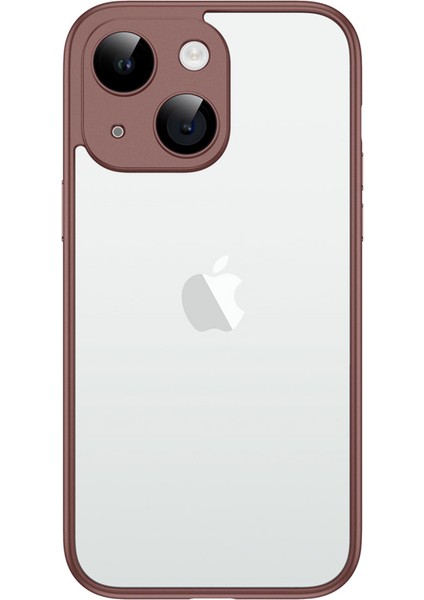 iPhone14 Plus Hard Pc Case Anti Drop Anti-Drop Koruyucu Telefon Kapağı Pc Lens Film-Khaki ile (Yurt Dışından)