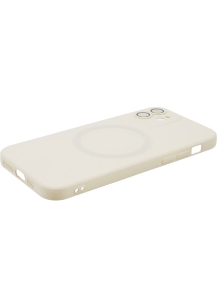 Magsafe Sıvı Silikon ile Uyumlu Kamera Lens Koruyucusu ile Apple iPhone12 Manyetik Telefon Kasası Için (Yurt Dışından)