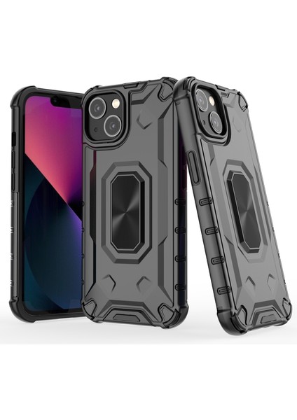 Apple iPhone13 6.1 Inç Kasa Ince Çizilmeye Dayanıklı Pc+Tpu Telefon Geri Kapak Black (Yurt Dışından) modelleri