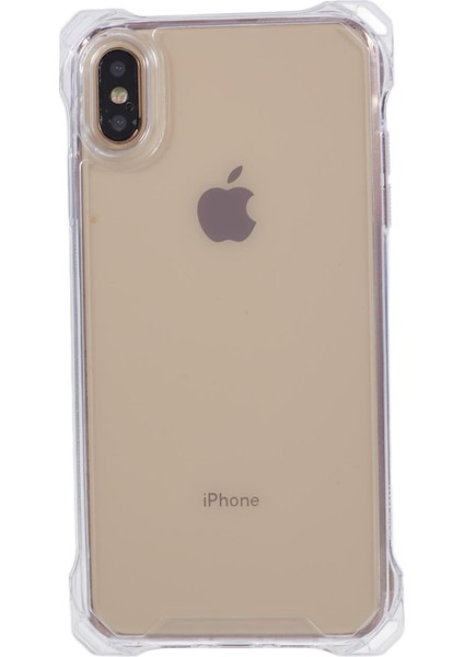 Apple iPhoneX/xs 5.8 Inç Cep Telefonu Kılıfı Çekmeye Dayanıklı Tpu+Akrilik Kapak (Büyük Arka Lens Deliği) -Transparent (Yurt Dışından)