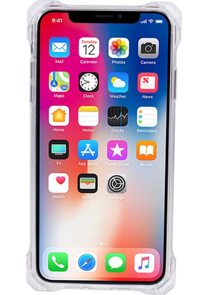 Apple iPhoneX/xs 5.8 Inç Cep Telefonu Kılıfı Çekmeye Dayanıklı Tpu+Akrilik Kapak (Büyük Arka Lens Deliği) -Transparent (Yurt Dışından) fiyatları
