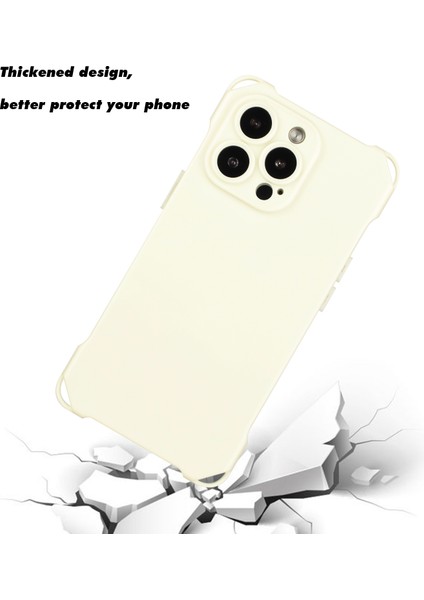 Apple iPhone13 Pro Case Soft Tpu Four Corner Anti-Fall Kapak-Beyaz Için (Yurt Dışından)