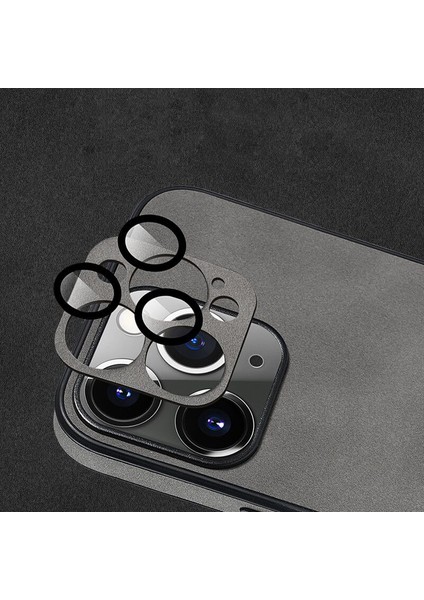 Apple iPhone14 Pro Kılıfları Için Kamera Koruma Pu Deri+Tpu Telefon Kapak-Grey (Yurt Dışından)