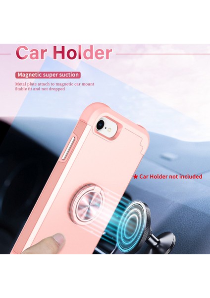Apple iPhone7/8/ Kickstand Pc+Tpu Telefon Koruyucusu ile Arka Kapak Vaka Golü Altın (Yurt Dışından) indirimleri