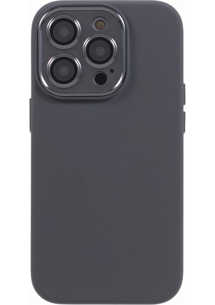 Apple iPhone13 Pro 6.1 Inç Metal+Temsilli Cam Lens Koruma Sıvı Silikon+Pc Telefon Kılıfı (Yurt Dışından)