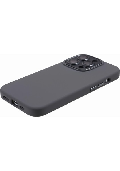 Apple iPhone13 Pro 6.1 Inç Metal+Temsilli Cam Lens Koruma Sıvı Silikon+Pc Telefon Kılıfı (Yurt Dışından)