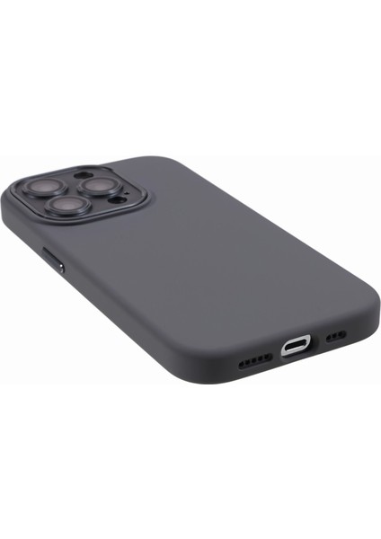 Apple iPhone13 Pro 6.1 Inç Metal+Temsilli Cam Lens Koruma Sıvı Silikon+Pc Telefon Kılıfı (Yurt Dışından)