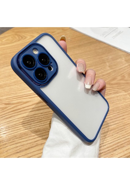 Cam+Tpu+Pc Kabuğu Apple iPhone14 Pro Max Max Case Clear Telefon Kapak Blue (Yurt Dışından) fiyatları