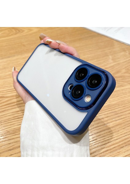 Cam+Tpu+Pc Kabuğu Apple iPhone14 Pro Max Max Case Clear Telefon Kapak Blue (Yurt Dışından) modelleri