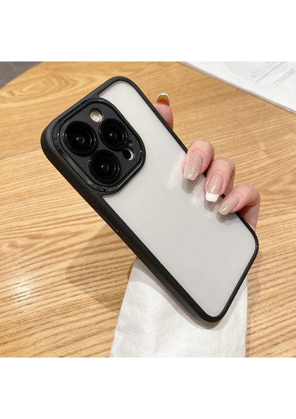 Cam+Tpu+Pc Kabuğu Apple iPhone14 Pro Max Max Case Cleet Telefon Kapak Black (Yurt Dışından)