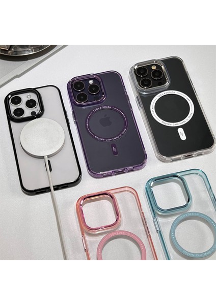 Tpu+Pc Cep Telefonu Apple iPhone13 Pro 6.1 Inç Için Magsafe-Tövbe ile Uyumlu Net Kılıf (Yurt Dışından)