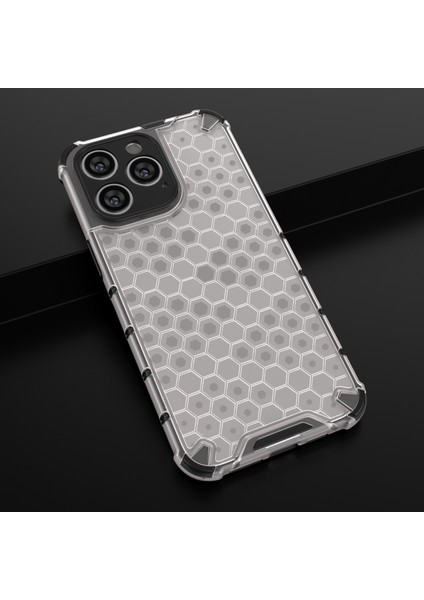 Apple iPhone15 Pro Max Honeycomb Doku Tpu+Pc Telefon Kabuğu Kapak-Beyaz Için Slim Fit Cep Telefonu Kılıfı (Yurt Dışından) indirimleri