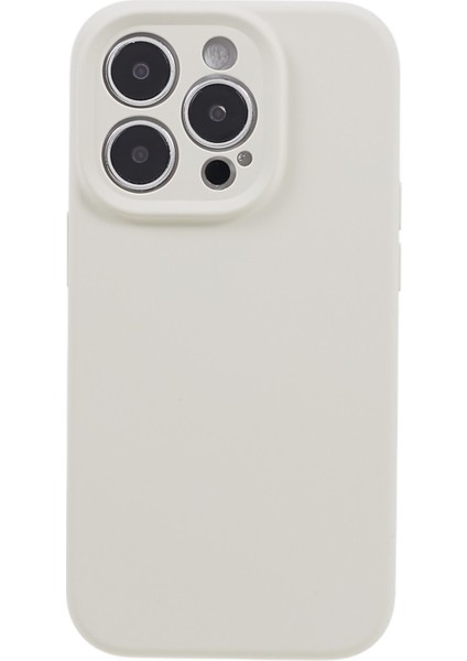 Apple iPhone15 Pro-Çizgi Anti Kesik Kesik Telefon Kapak-Beyaz Için Sıvı Silikon+Pc Telefon Kılıfı (Yurt Dışından)