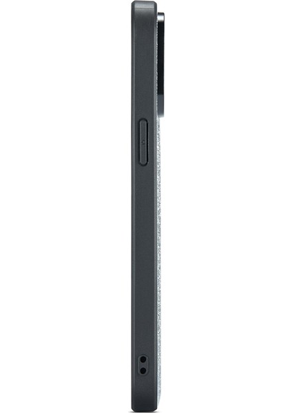 Apple iPhone14 Pro Max Case Glitter Back Shell Pu Deri+Pc+Tpu Telefon Kapak Silver (Yurt Dışından)