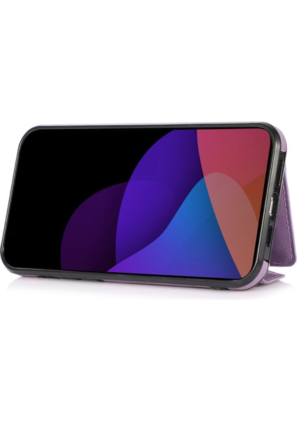 Apple iPhone13 Pro 6.1 Inç Cep Telefon Kılıfı Deri+Tpu Kart Torbası-Doğru ile Crossbody Crossbody Cover (Yurt Dışından)