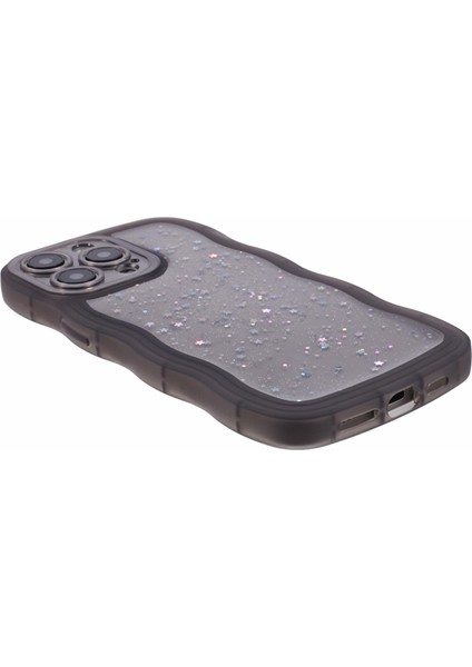 Apple iPhone13 Pro Case Glitter Stars Için Jtw Serisi Tpu Wavy Edge-Black ile Telefon Kapağı (Yurt Dışından) indirimleri