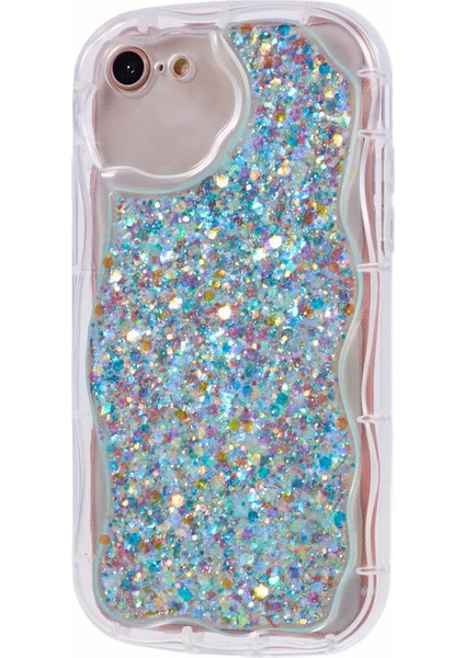 Apple iPhone7/8 Için Jtw Serisi (Case Glitter Sequins Telefon Geri Kapak Baby Blue (Yurt Dışından)