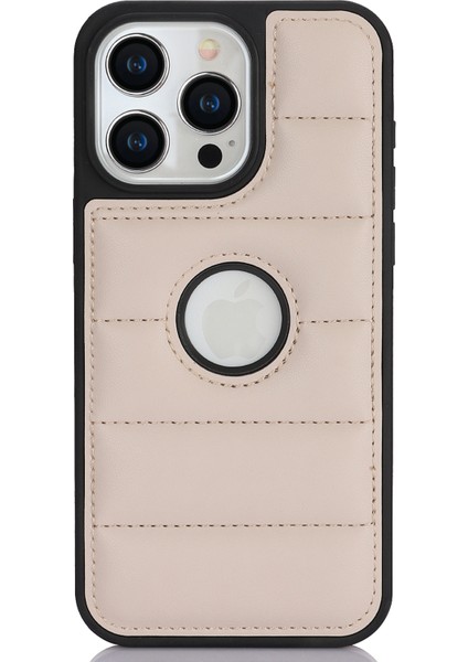 Apple iPhone13 Pro 6.1 Inç Cep Telefonu Kasası Logo Pencere Pu Deri+Tpu Arka Kapak (Yurt Dışından)