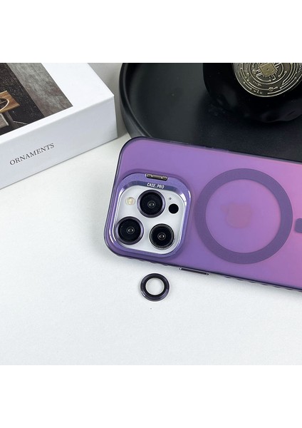 Apple iPhone12/12 Pro Case Camer Kickstand Imd Pc+Tpu Telefon Kapağı Magsafe-Black ile Uyumlu (Yurt Dışından)