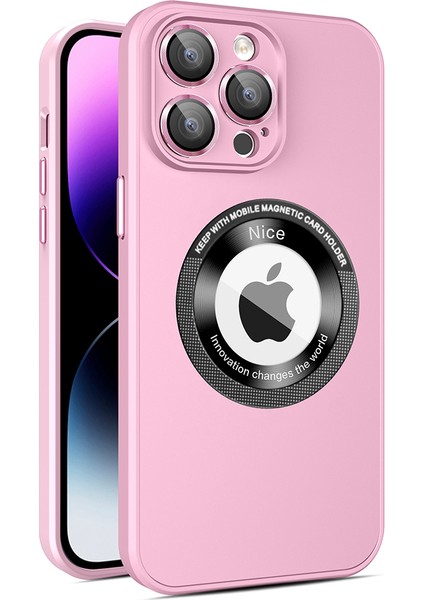 Magsafe Slim Pc+Tpu Telefon Shel-Pink ile Uyumlu Apple iPhone14 Pro Korusu Için Koruyucu Mat Kapak (Yurt Dışından)