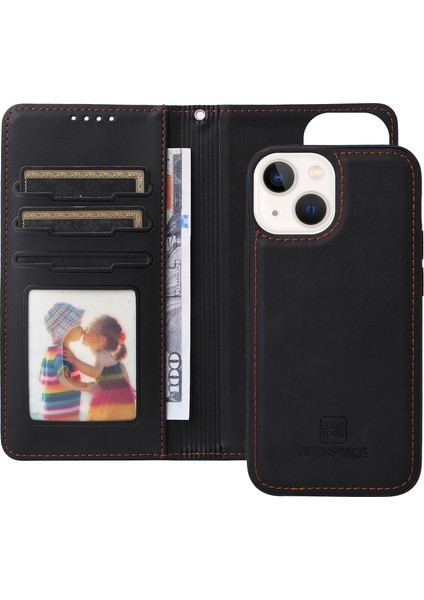 Apple iPhone14 Plus Kasa Için Çıkarılabilir 2-1'si Pu Deri Folyo Flip Cep Telefonu Kabuk-Black (Yurt Dışından) fiyatları