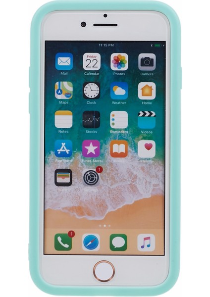 Apple iPhone7/8 Buzlu Yüzey Cep Telefonu Geri Kabuk Tpu Telefon Kılıfı Kapağı (Hassas Arka Lens Kesimi) -Iş Işığı Yeşil (Yurt Dışından) fiyatları