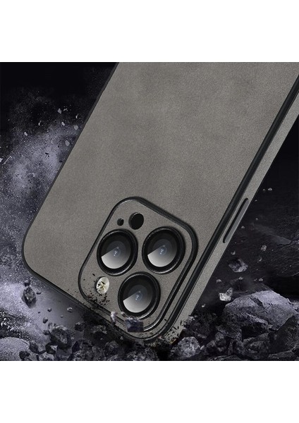 Apple iPhone14 Pro Kılıfları Için Kamera Koruma Pu Deri+Tpu Telefon Kapak-Dark Mavi (Yurt Dışından)