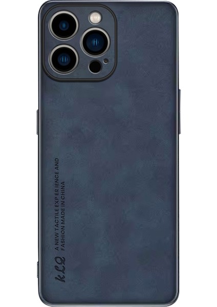 Apple iPhone14 Pro Max Telefon Kılıfı Anti Drop Pu Deri Kaplamalı Tpu Cover Cover-Dark Blue (Yurt Dışından)