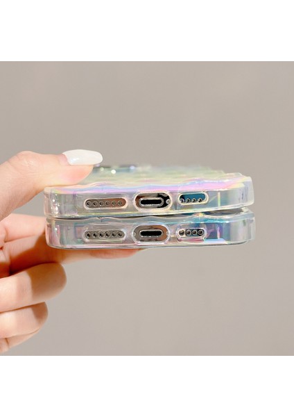 Apple iPhone14 Pro Max Anti Dust Telefon Kılıfı Elektrokaplama Renkli Rhombus Kalp Tpu Telefon Kapak-Multi-Renk (Yurt Dışından) indirimleri