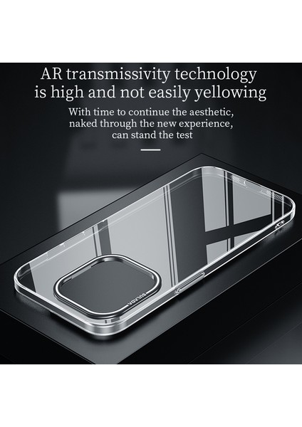 Apple iPhone13 Pro Kılıf Kamerası Kickstand Tpu+Pc Temiz Telefon Kapak Silver (Yurt Dışından)