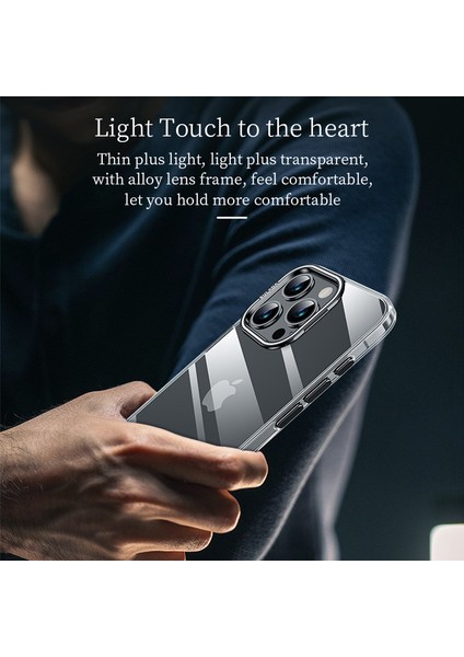Apple iPhone13 Pro Kılıf Kamerası Kickstand Tpu+Pc Temiz Telefon Kapak Silver (Yurt Dışından)