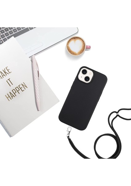 Apple iPhone13 Için 6.1 Inç Kasa Biyolojik Olarak Parçalanabilir Buğday Samanı+Tpu Tpu Liry-Black ile Telefon Kapağı (Yurt Dışından) indirimleri