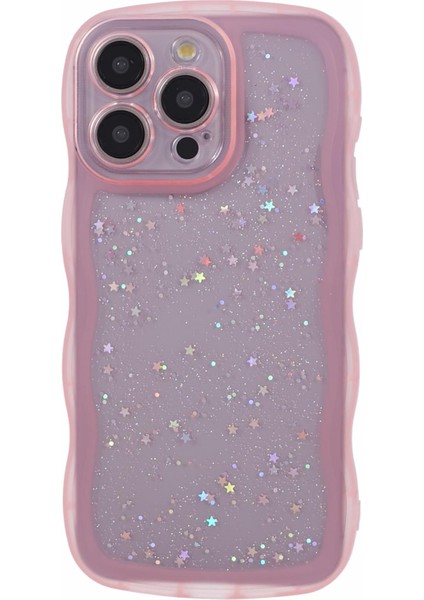 Apple iPhone12 Pro Max Case Epoxy Glitter Stars Için Jtw Serisi Tpu Kapak Pembe (Yurt Dışından) fiyatları