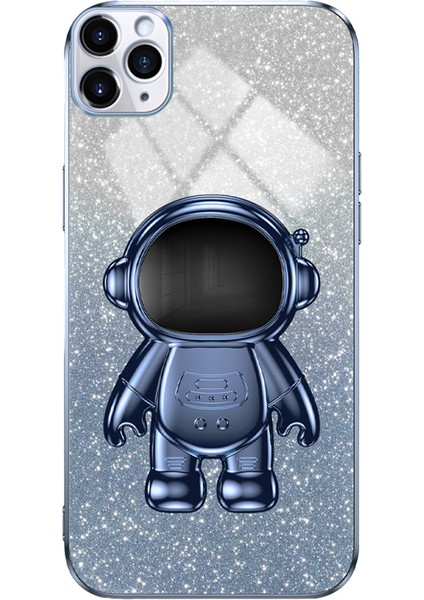 Apple iPhone11 Pro Case Anti-Cratch Kickstand Pc+Tpu Cep Telefonu Kapak Mavisi (Yurt Dışından)