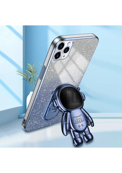 Apple iPhone11 Pro Case Anti-Cratch Kickstand Pc+Tpu Cep Telefonu Kapak Mavisi (Yurt Dışından)