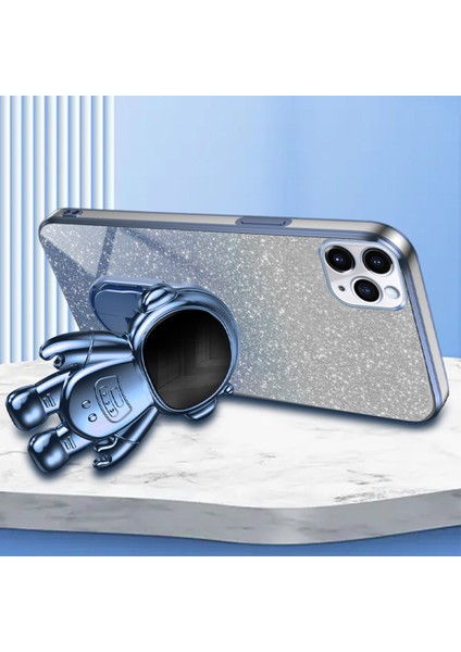 Apple iPhone11 Pro Case Anti-Cratch Kickstand Pc+Tpu Cep Telefonu Kapak Mavisi (Yurt Dışından)