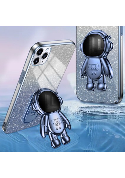 Apple iPhone11 Pro Case Anti-Cratch Kickstand Pc+Tpu Cep Telefonu Kapak Mavisi (Yurt Dışından)