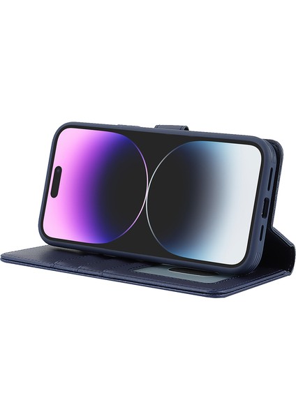 Apple iPhone14 Pro Max Case Için Magsafe Söndürülebilir Pu Deri Telefon Protector-Dark Mavi (Yurt Dışından) fırsatları