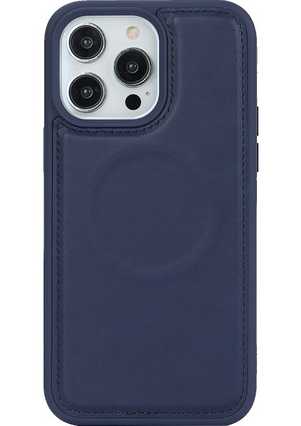 Apple iPhone14 Pro Max Case Için Magsafe Söndürülebilir Pu Deri Telefon Protector-Dark Mavi (Yurt Dışından) indirimleri