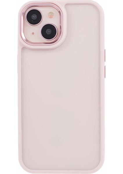 Apple iPhone14 Case Tpu+Pc Kırpma Dayanıklı Akıllı Telefon Kapağı Metal Düğme Pembe (Yurt Dışından) modelleri