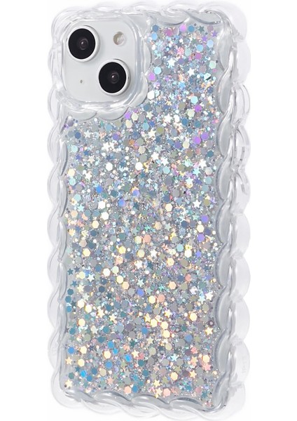 Apple iPhone14 Için Jtw Serisi Tpu Case Sparkle Sequins Epoxy Telefon Kapak Silver (Yurt Dışından)