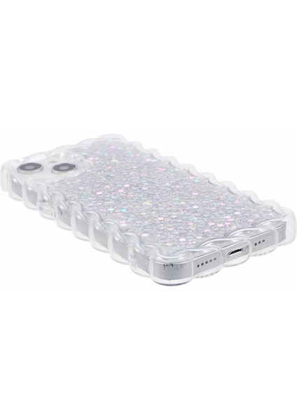 Apple iPhone14 Için Jtw Serisi Tpu Case Sparkle Sequins Epoxy Telefon Kapak Silver (Yurt Dışından)