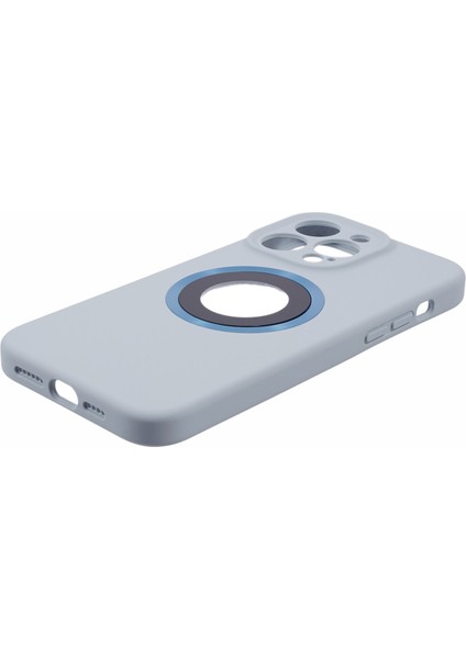 Apple iPhone13 Pro 6.1 Inç Anti-Drop Telefon Kapağı Logosu Için Magsafe Silikon+Pc Kasası ile Uyumlu (Yurt Dışından)