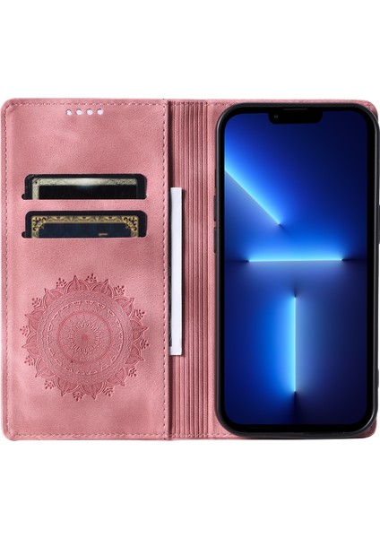 Apple iPhone13 Pro Pu Pu Deri Pu Deri Magnetıc Baska Stans Telefon Kapalı Gold (Yurt Dışından)