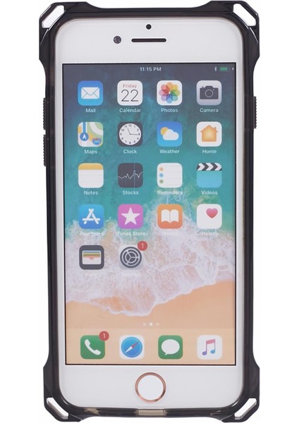 Apple iPhone6/7/6s/8/se (2022) Kasa Drop Antik Tpu+Akrilik Telefon Kapak Tespit Edici Siyah (Yurt Dışından)