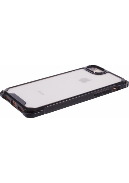 Apple iPhone6/7/6s/8/se (2022) Kasa Drop Antik Tpu+Akrilik Telefon Kapak Tespit Edici Siyah (Yurt Dışından)