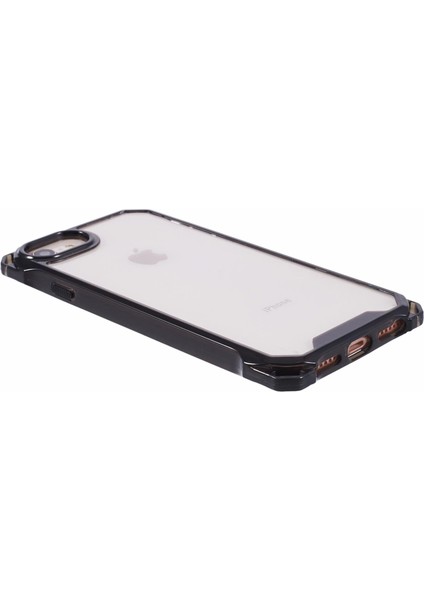 Apple iPhone6/7/6s/8/se (2022) Kasa Drop Antik Tpu+Akrilik Telefon Kapak Tespit Edici Siyah (Yurt Dışından)