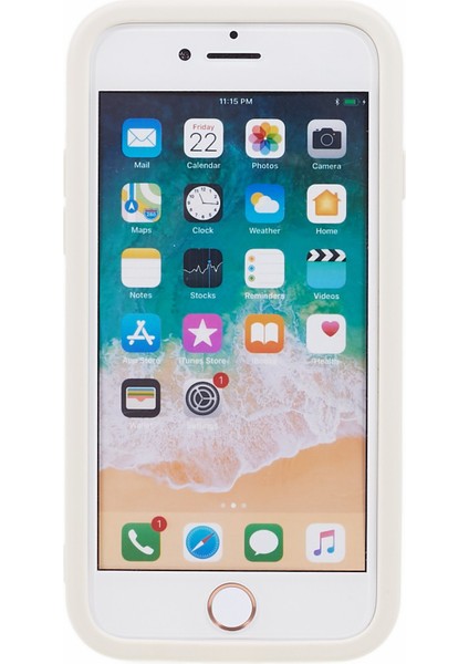 Apple iPhone7/8 Buzlu Yüzey Cep Telefonu Geri Kabuk Tpu Telefon Kılıfı Kapağı (Hassas Arka Lens Kesimi) -Beyaz (Yurt Dışından) fiyatları