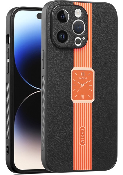 Apple iPhone14 Pro Elektrokaplama Kılıfı Pu+Tpu+Akrilik Şok Geçirmez Telefon Koruyucu-Yörüngiye (Yurt Dışından)