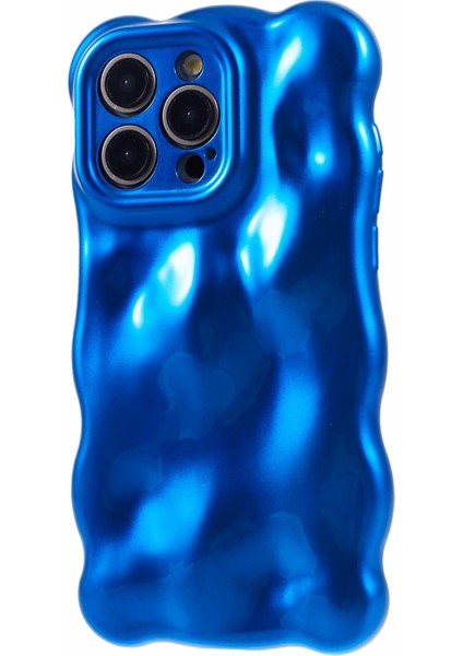 Apple iPhone13 Pro Tpu Kasası Için Wavy Edge Macaron Renkli Cep Telefonu Kapak-Klein Blue (Yurt Dışından)